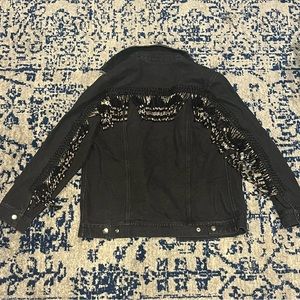 Beaded Fringe Cowgirl Western Denim Jacket Taylor Swift